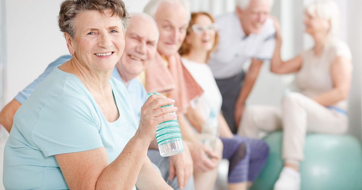 Seniors engaging in a group activity