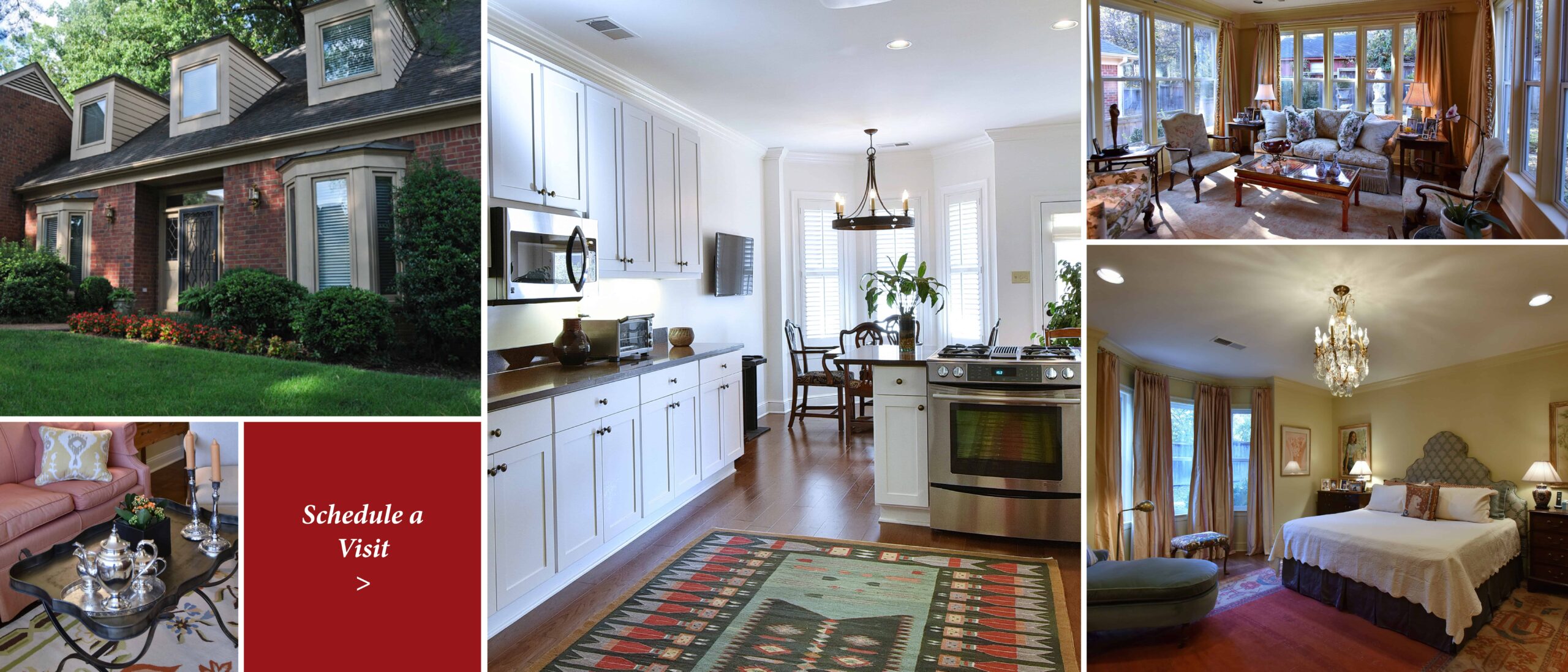 Beautifully furnished common area and outdoor space.