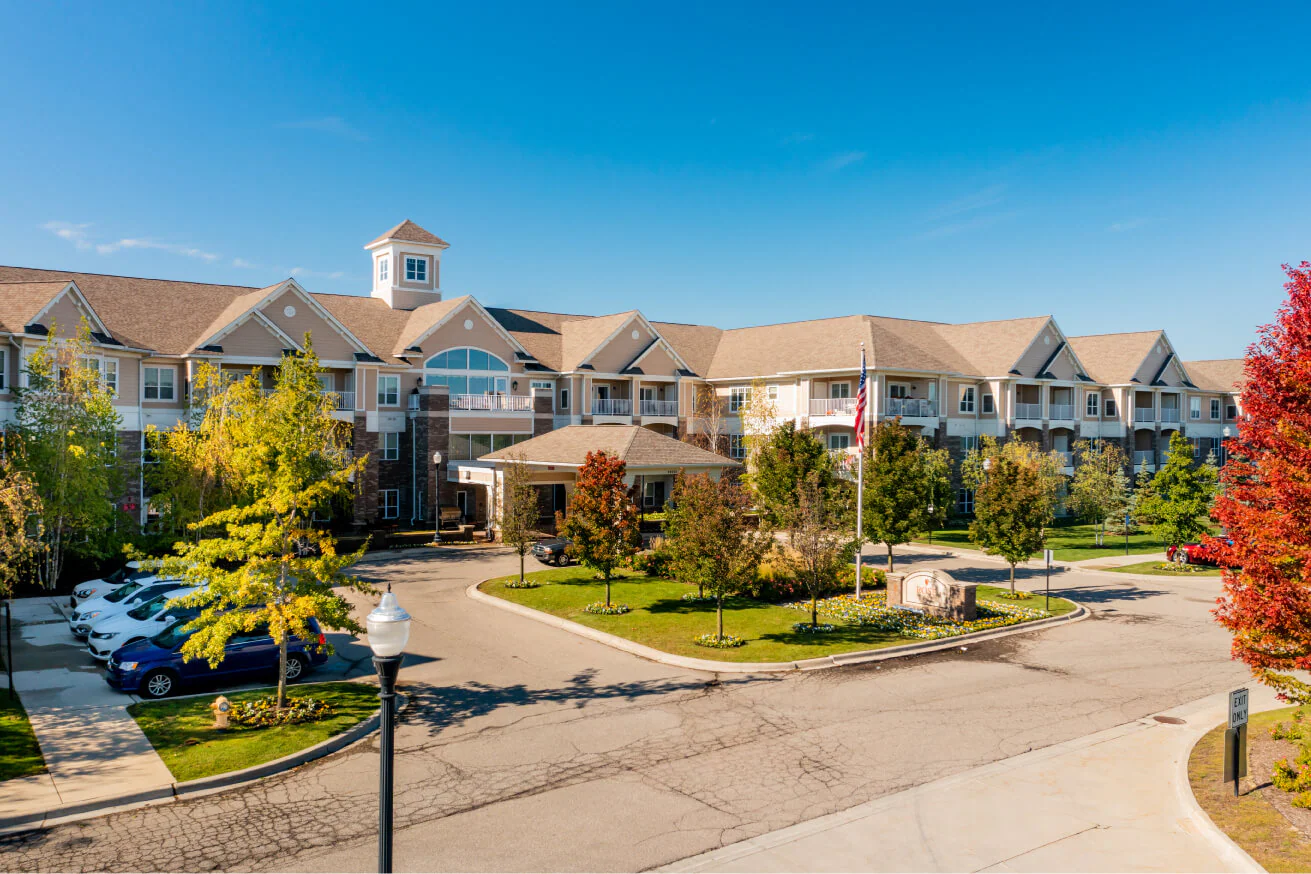 Exterior view of Rose Senior Living Clinton Township