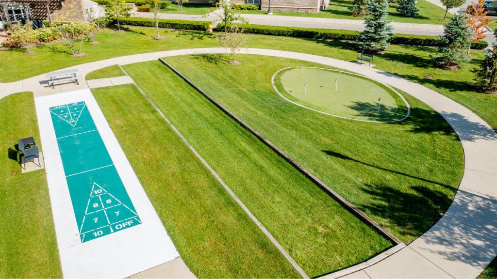 A well-maintained outdoor activity area