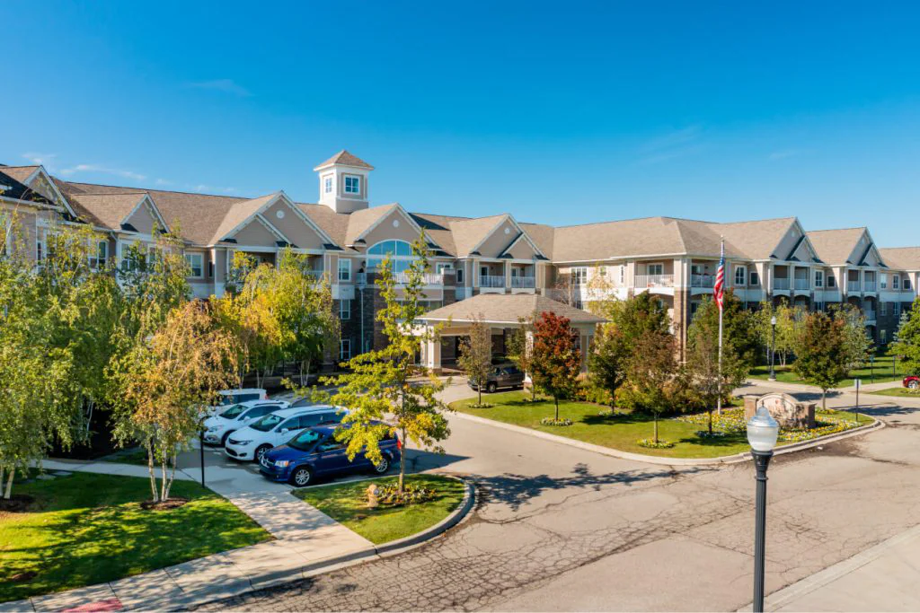 Exterior view of Rose Senior Living facility
