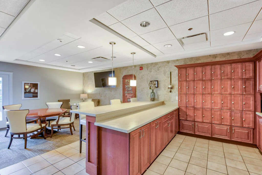 Interior common area with seating and decor