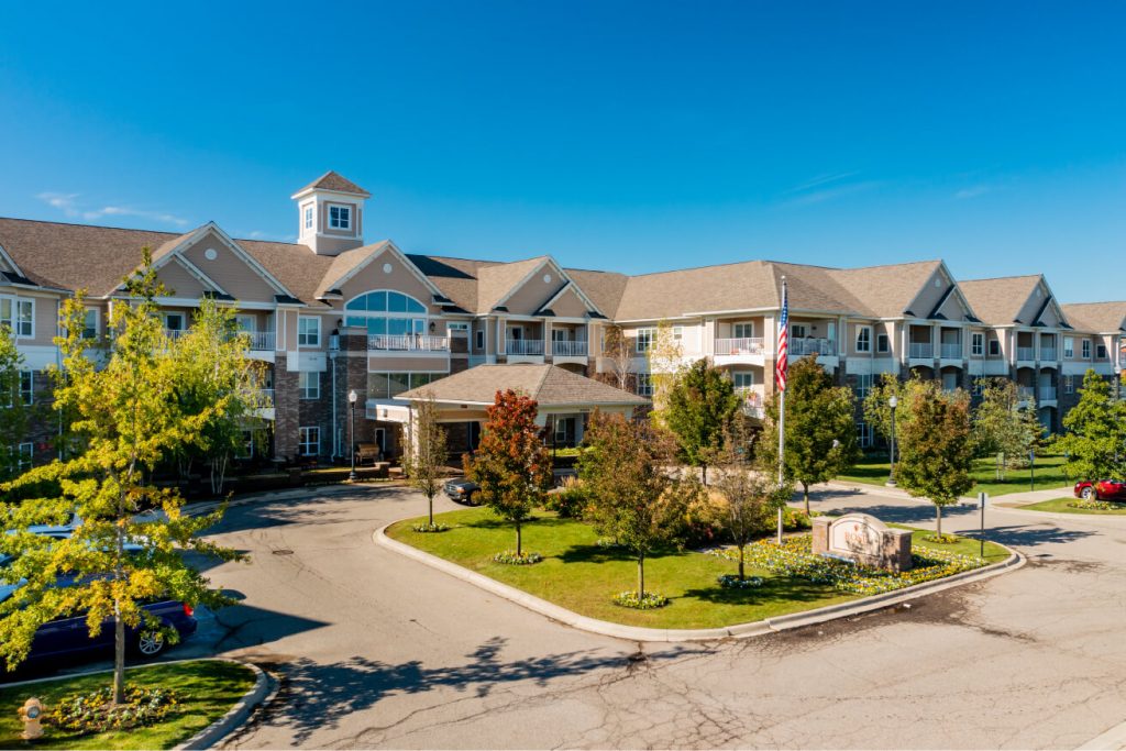 Exterior view of Rose Senior Living Clinton Township