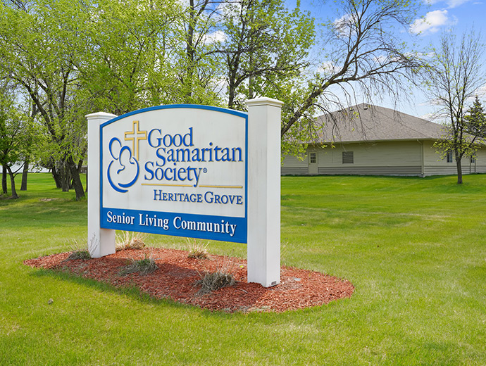 Exterior sign for Good Samaritan Society-Heritage Grove