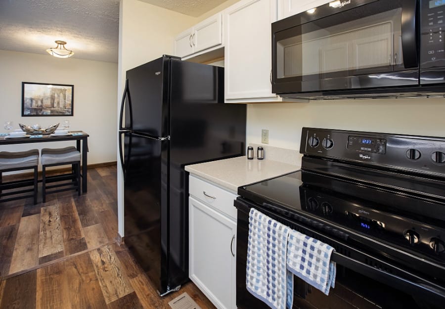 Modern kitchen interior with appliances