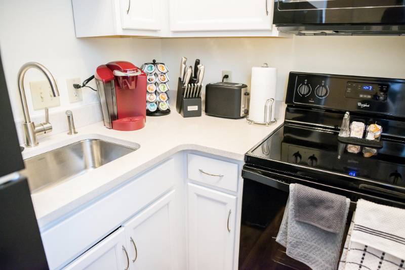 Well-equipped kitchen with modern appliances