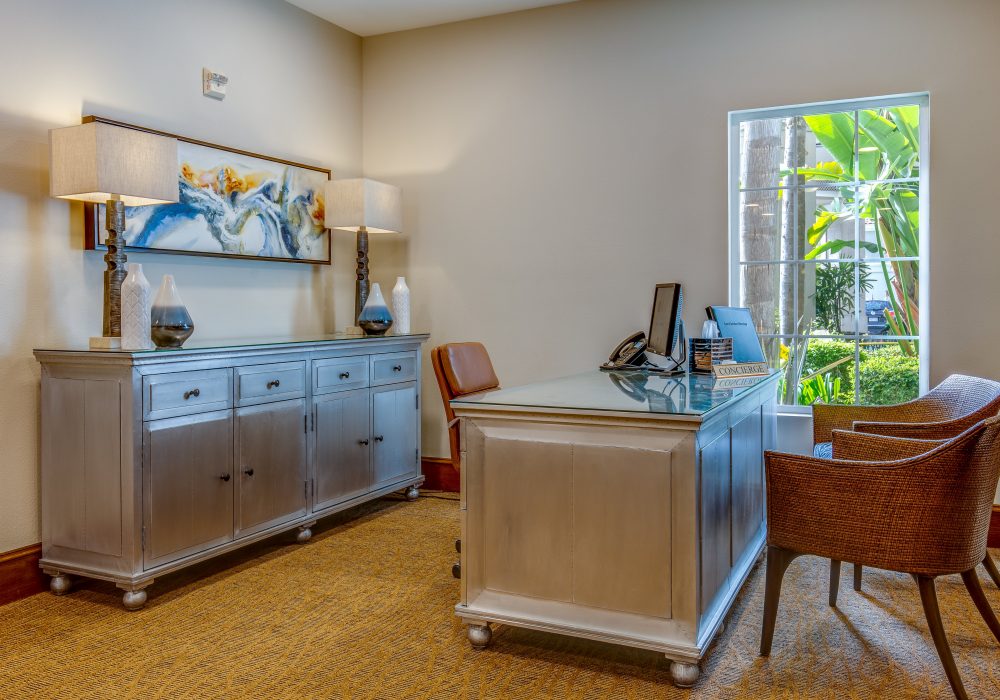 Welcoming reception area with modern decor