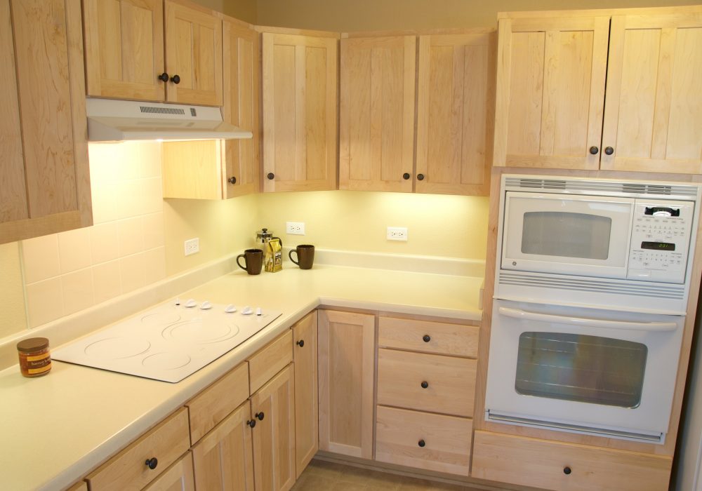 Well-equipped kitchen in a bright, modern interior