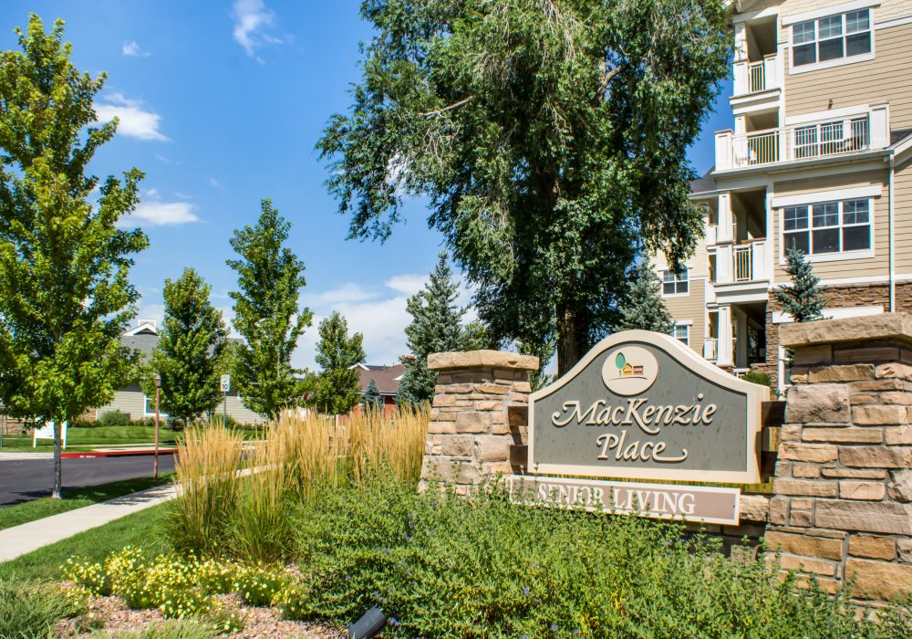 Exterior view of MacKenzie Place senior living facility