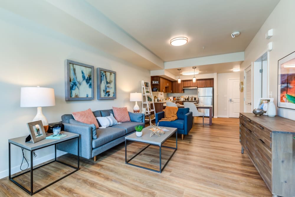 Bright interior of a modern living space