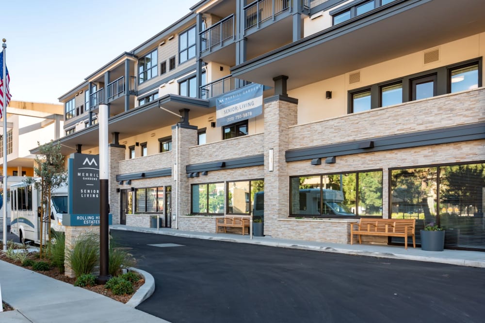Exterior view of Merrill Gardens at West Covina