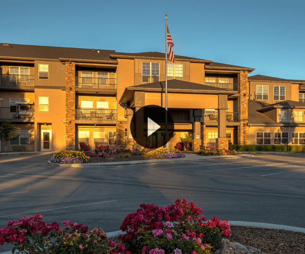 Exterior view of the MorningStar Memory Care building