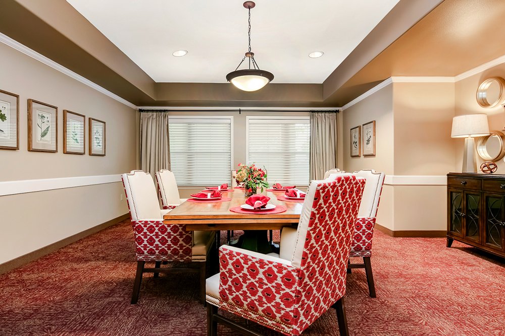 Welcoming dining room set for a meal