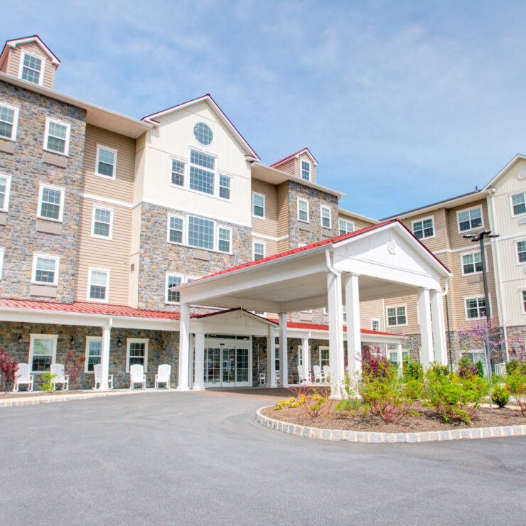 Exterior view of the assisted living facility