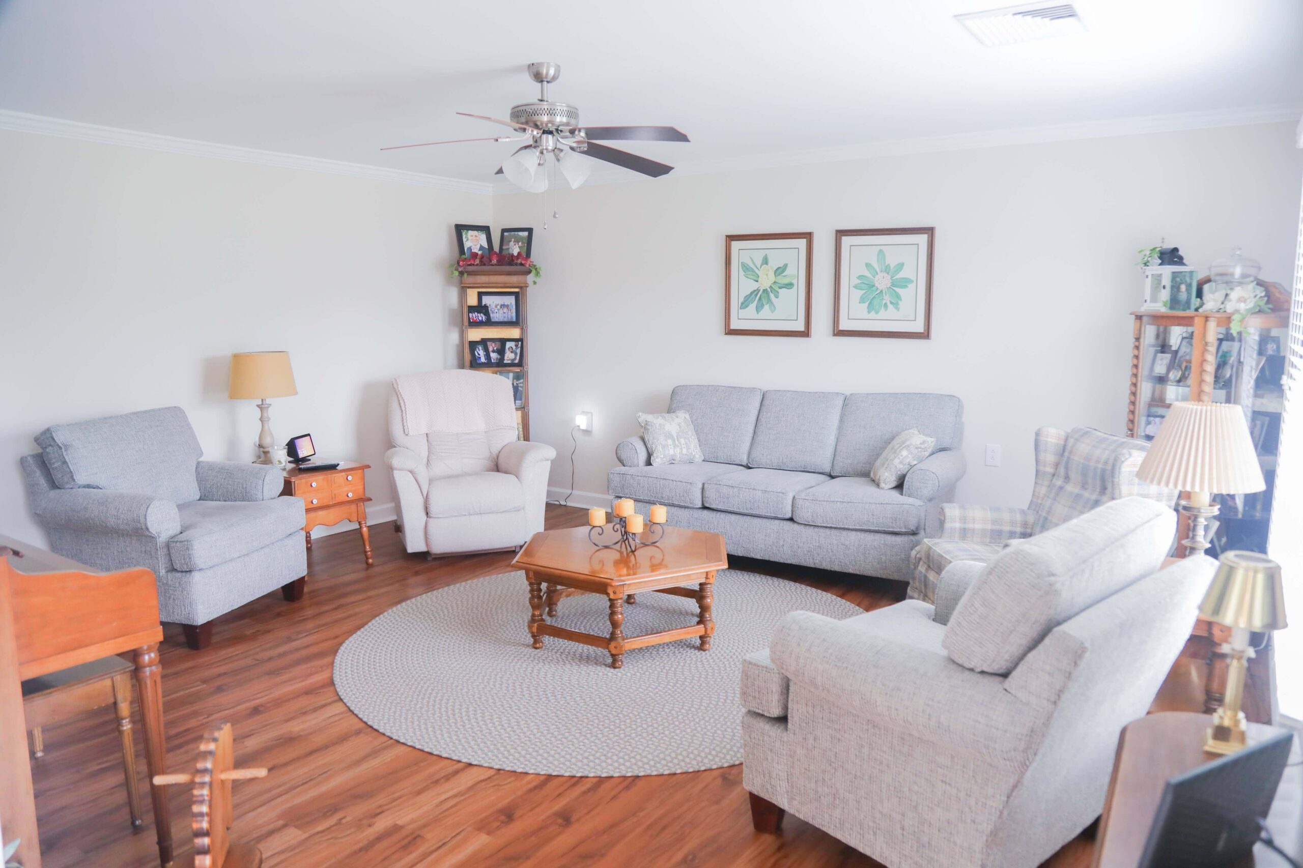 Cozy common area with comfortable seating and decor