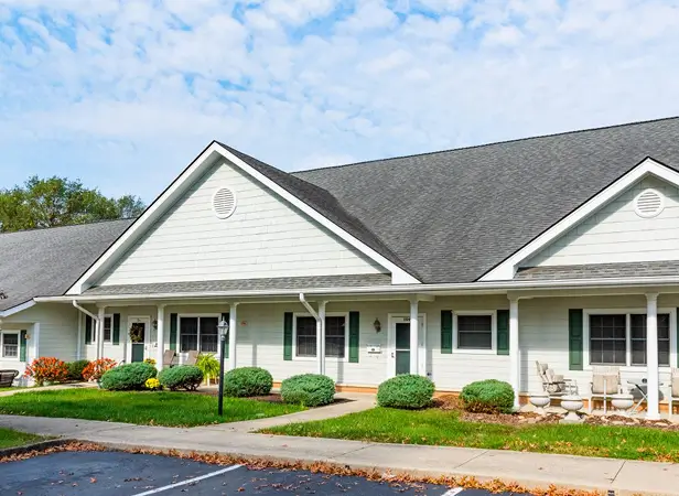 Exterior view of a senior living facility.