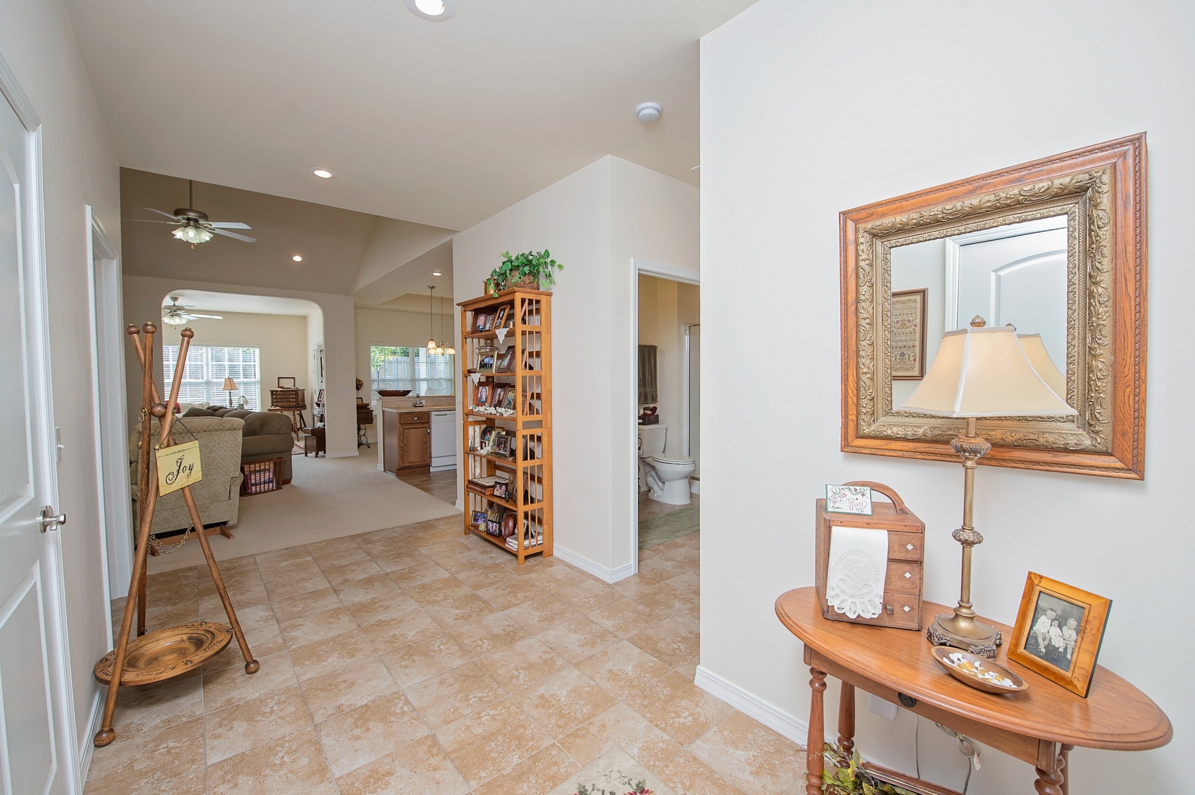 Interior view of a cozy senior living space