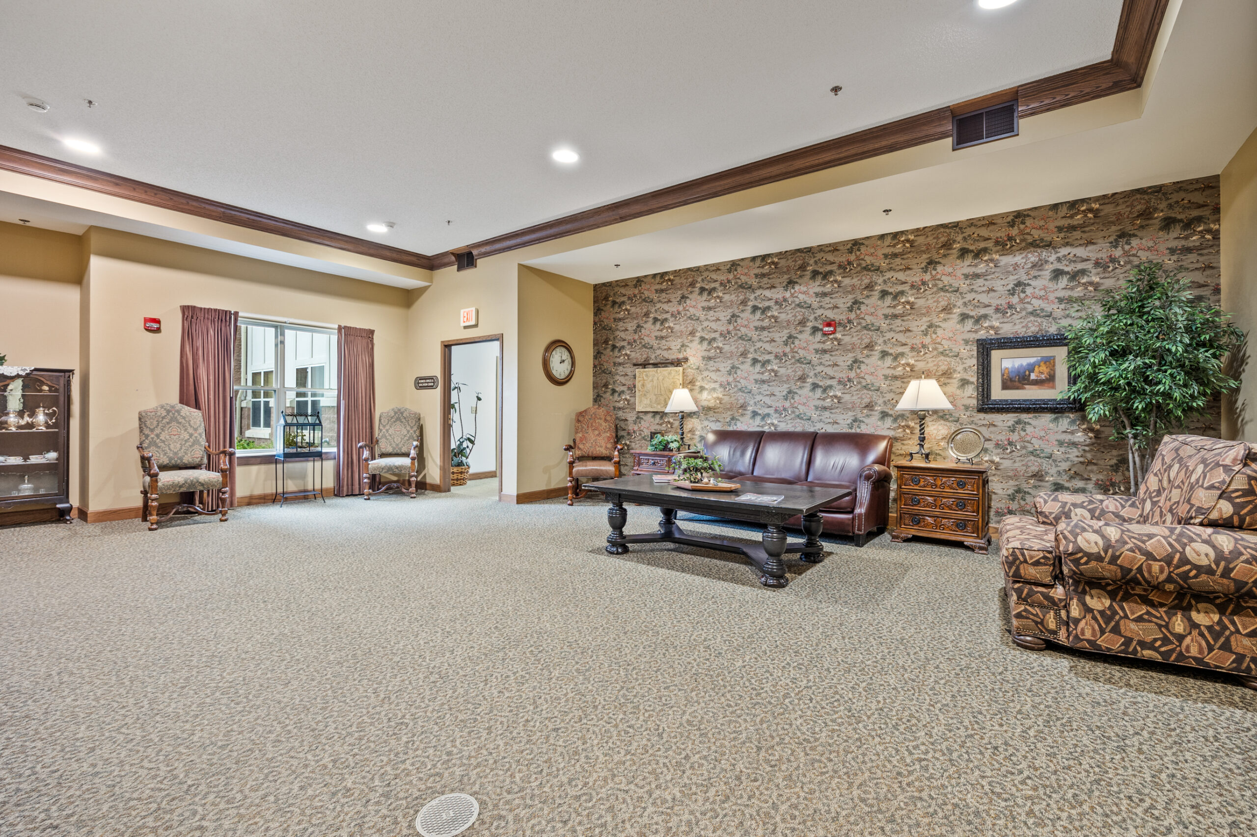 Interior common area with comfortable seating and decor