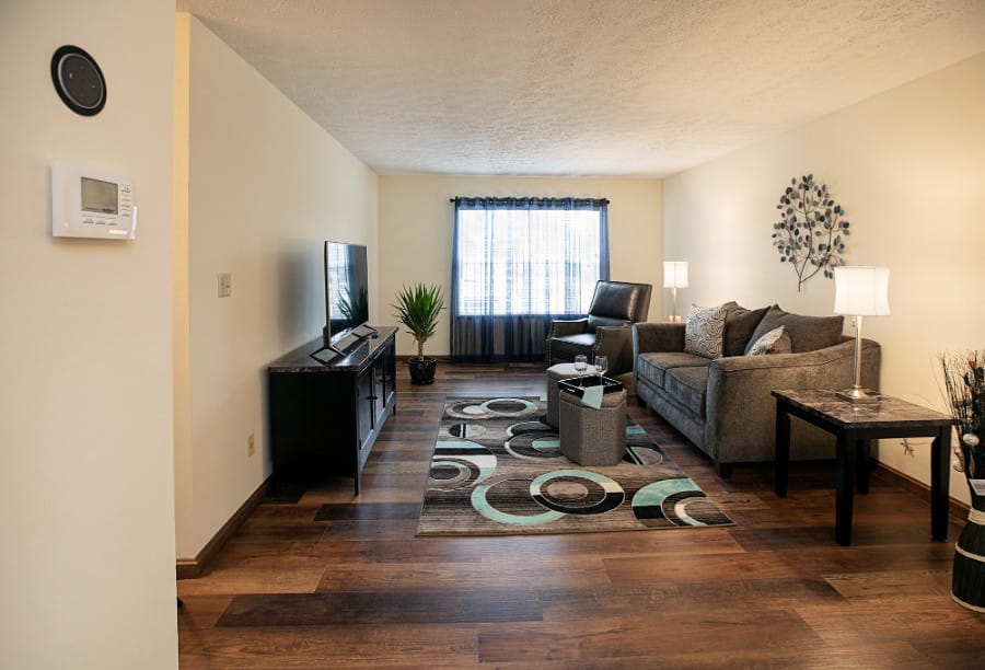 Bright, welcoming lounge area with comfortable seating