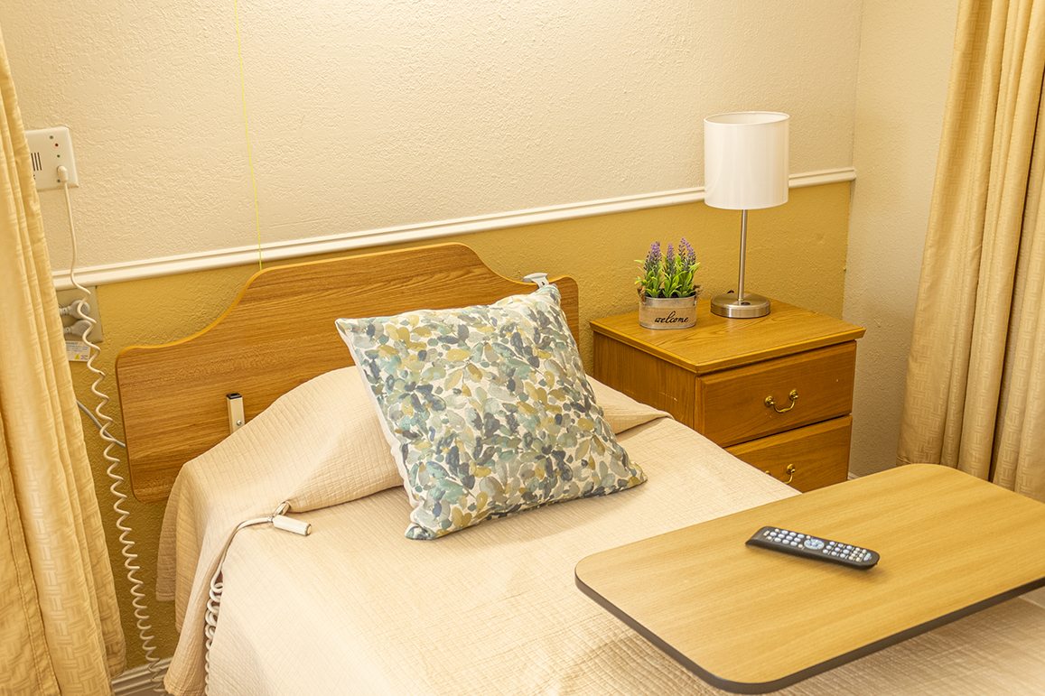 Cozy resident room with comfortable furnishings