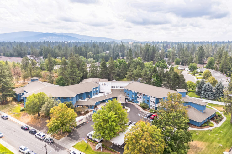 Aerial view of Solista Spokane facility