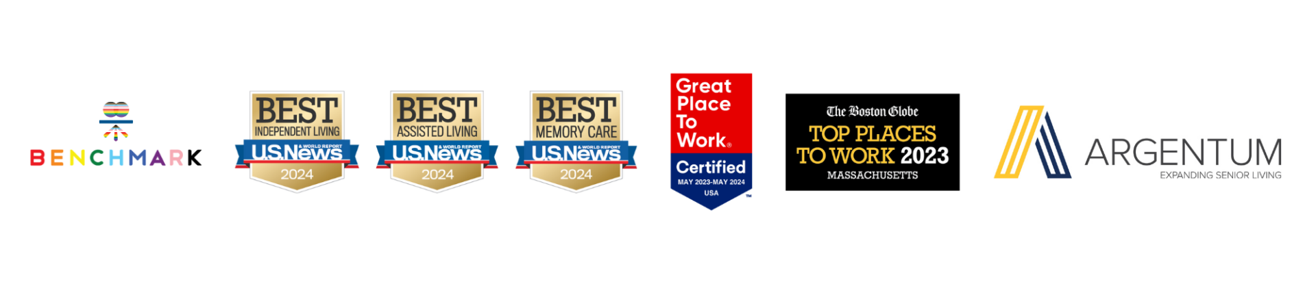 Collection of awards and certifications