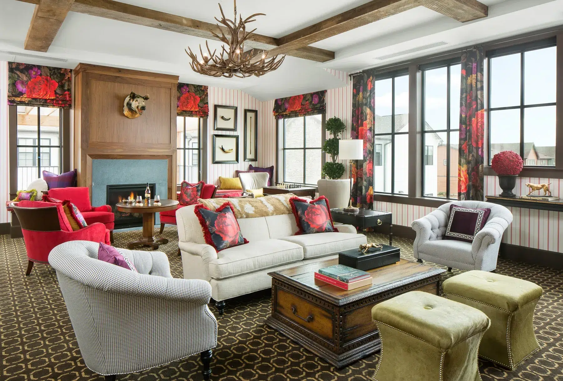 Cozy common area with seating and decor