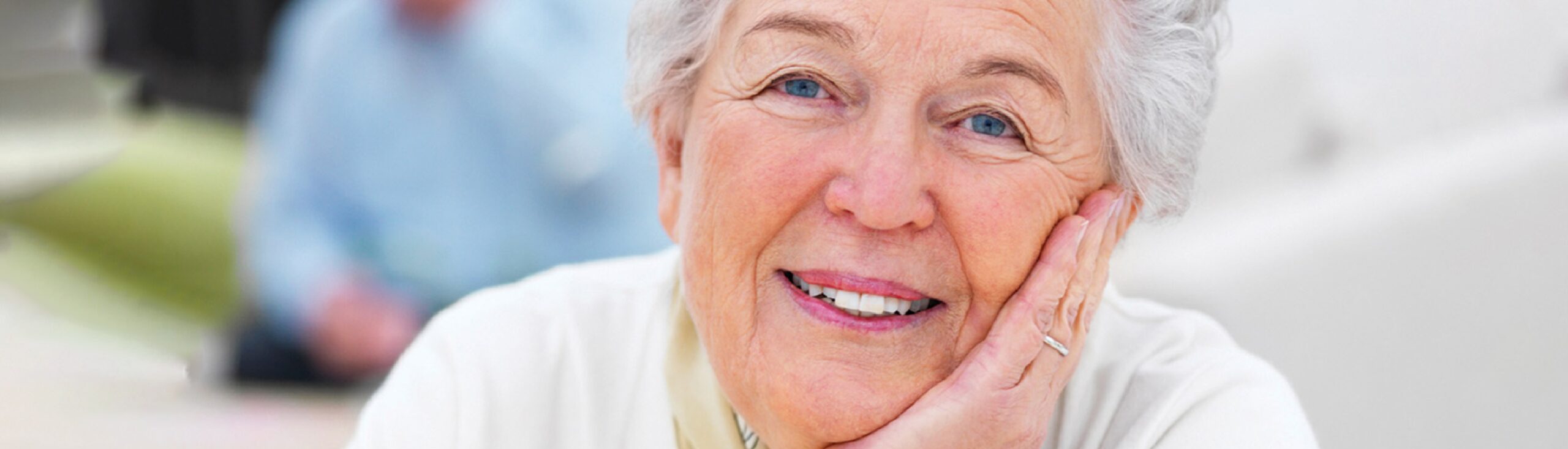 Smiling senior woman with a warm expression