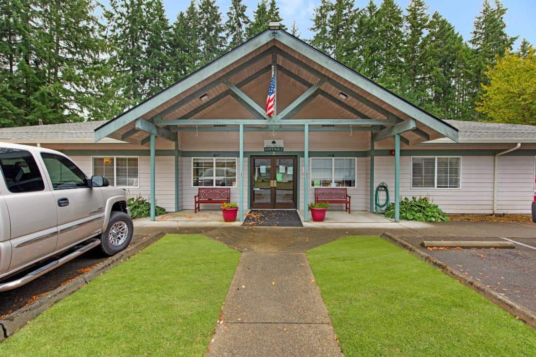Exterior view of the facility with a welcoming entrance.
