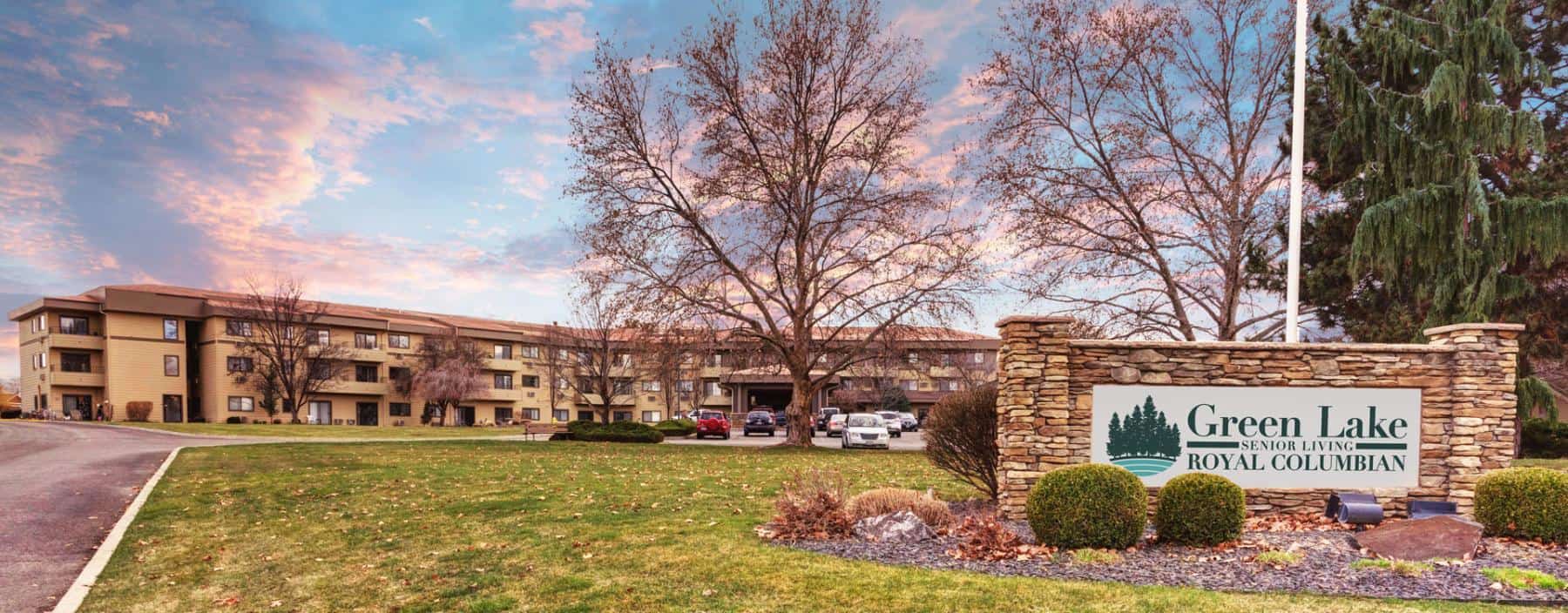 Exterior view of Green Lake Senior Living facility.