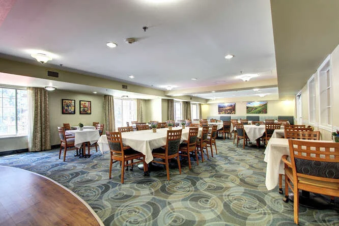 Dining room with tables and chairs set