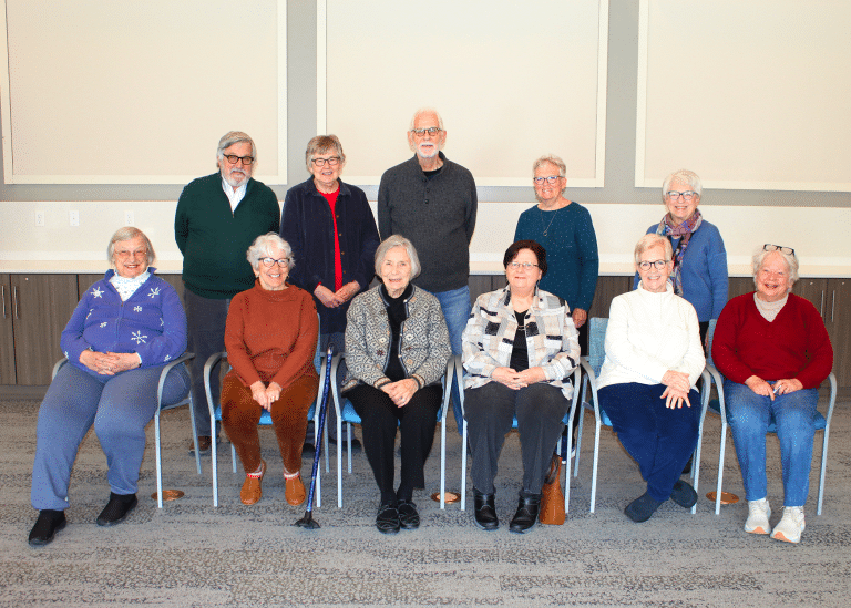 Group of residents seated in a common area