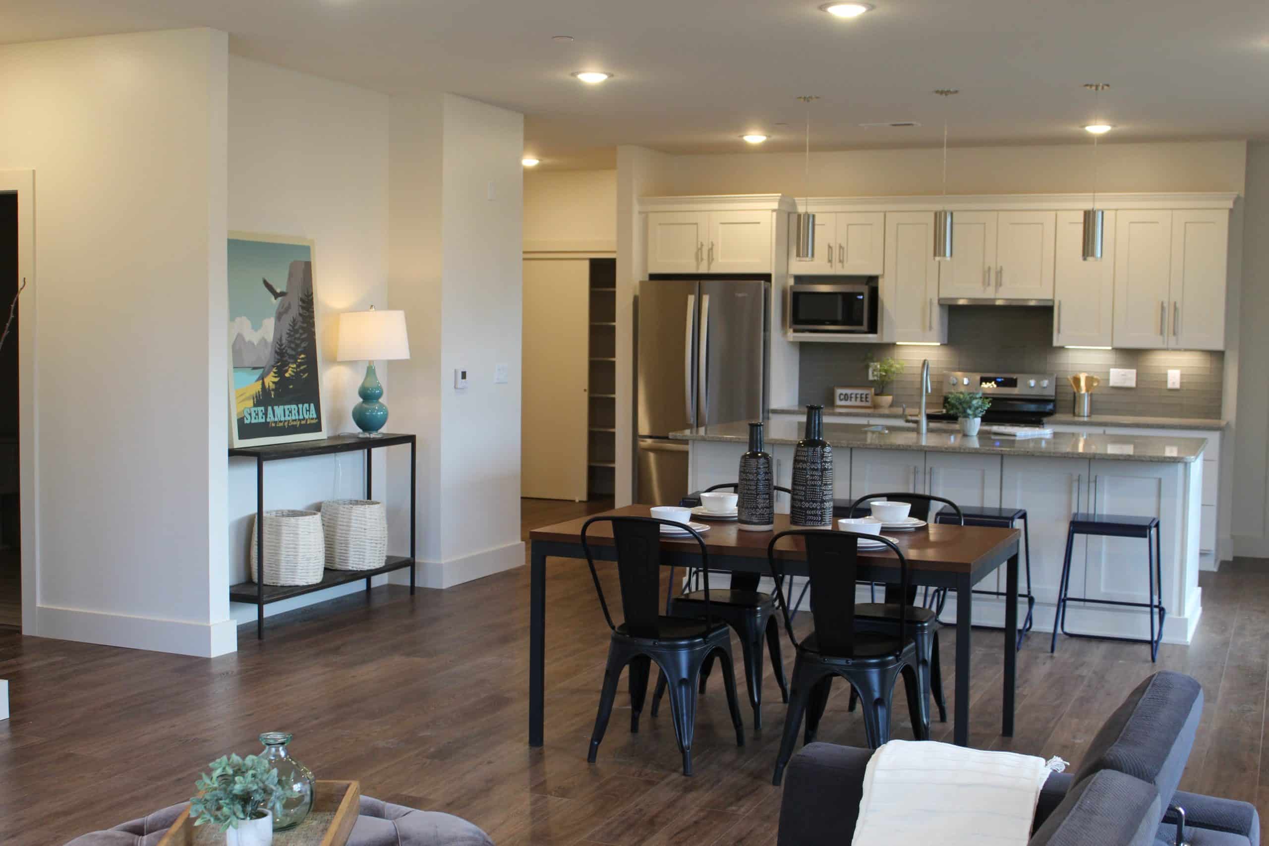 Modern interior of a shared living space