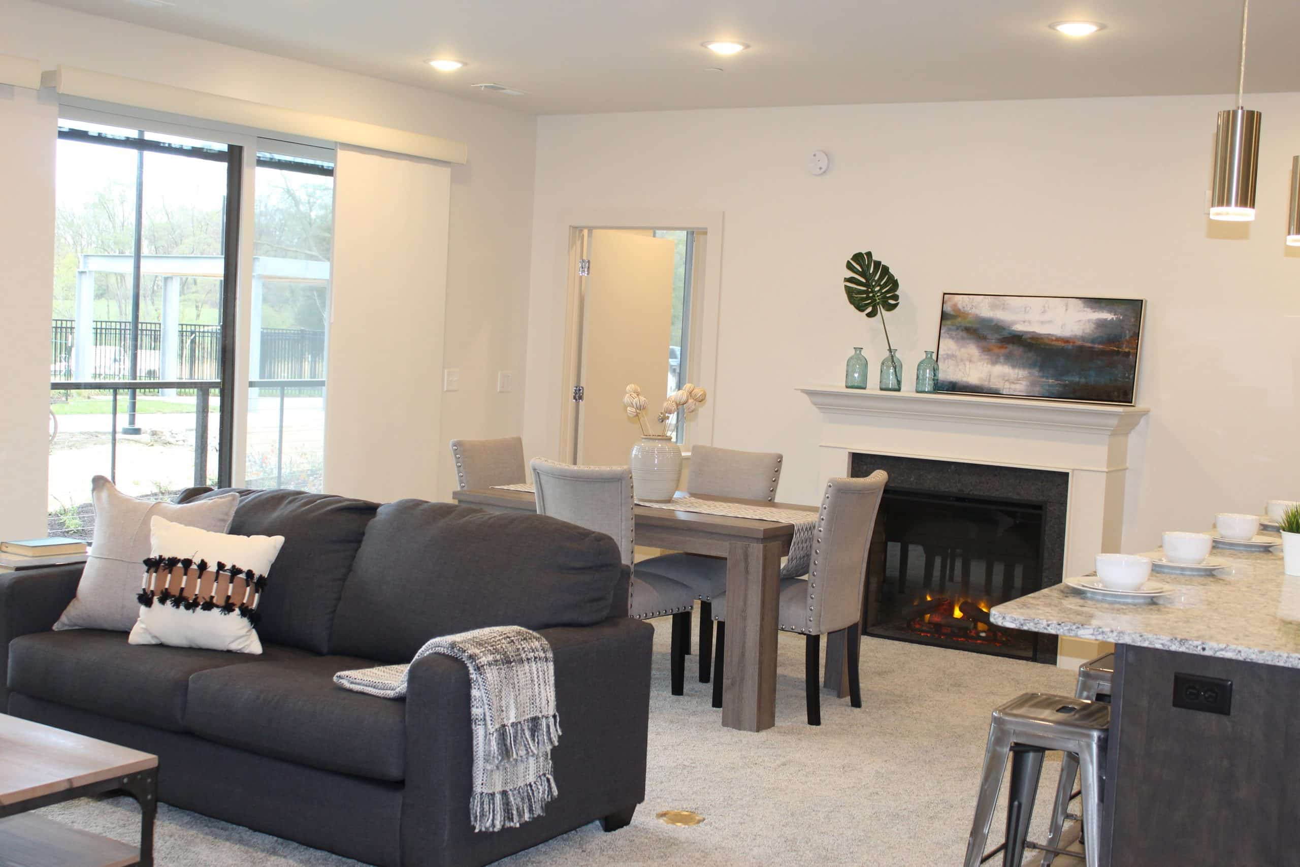 Bright and modern interior of a living space