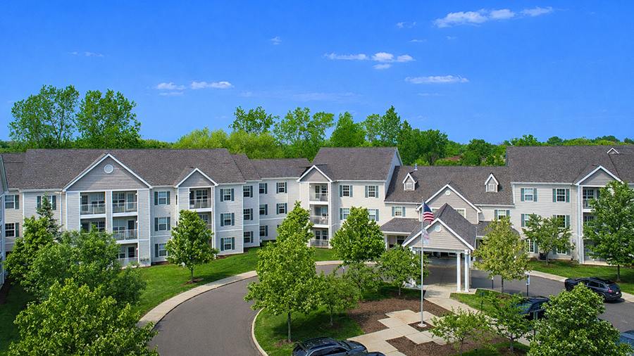 Aerial view of the American House Troy facility