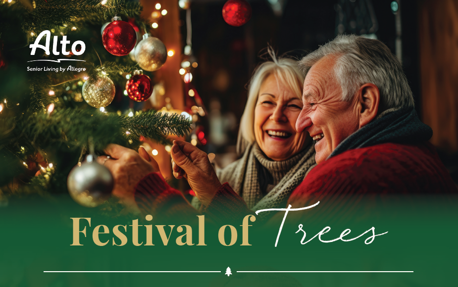 Residents celebrating the Festival of Trees