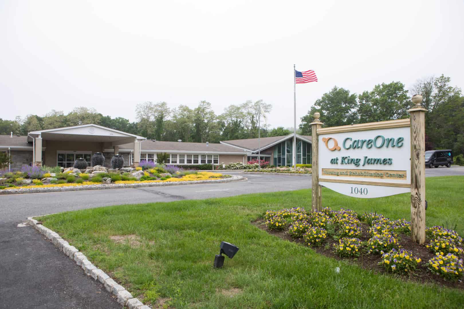 Front entrance of CareOne at King James facility