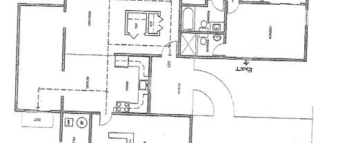 Architectural floor plan of a residence