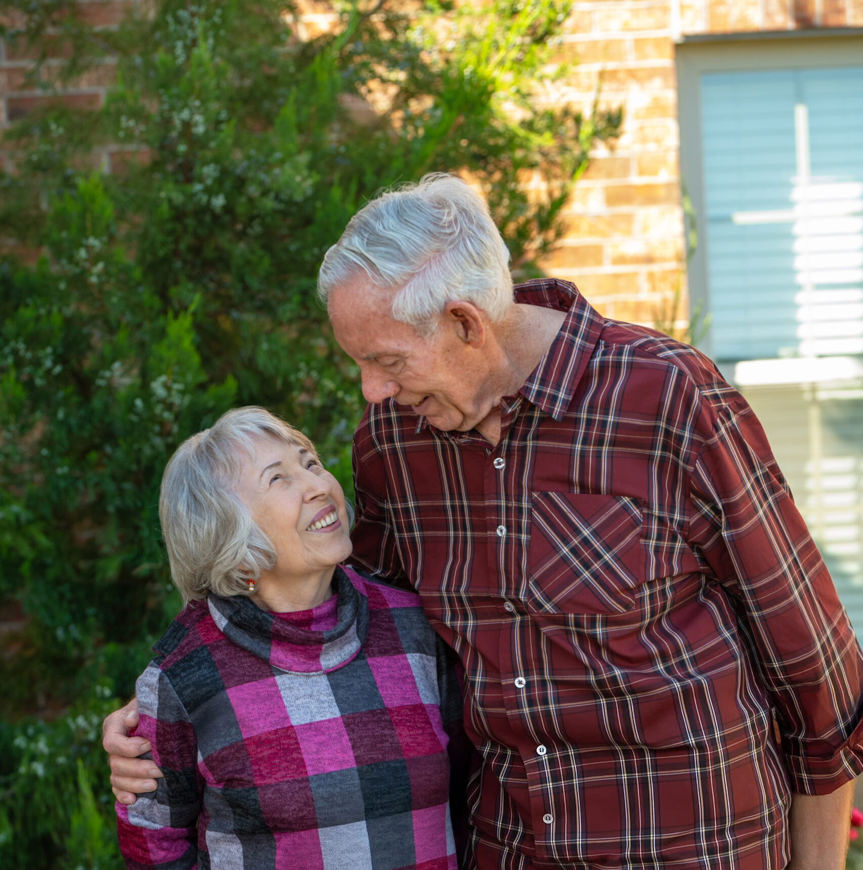 Senior couple enjoying time outdoors together