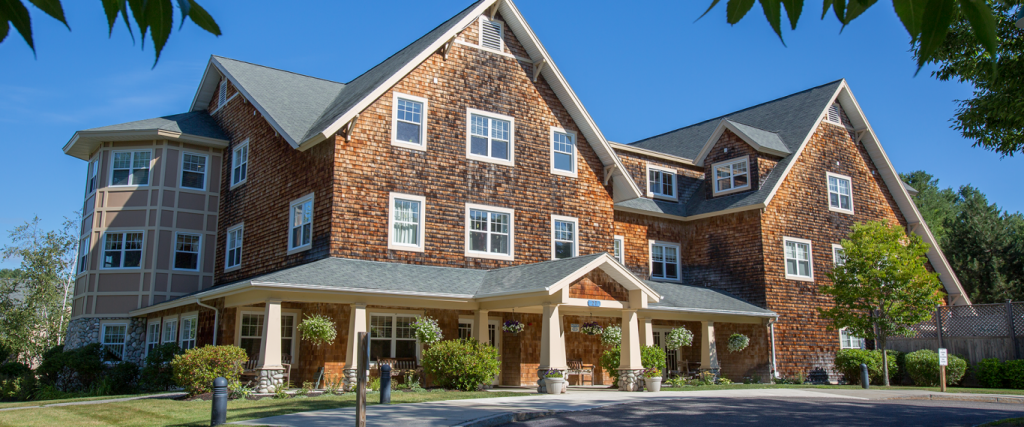Exterior view of Benchmark Senior Living facility