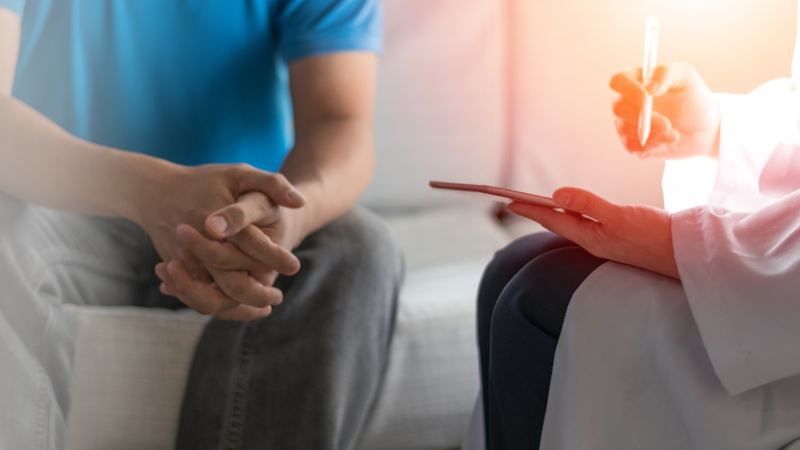Patient consultation with a healthcare provider