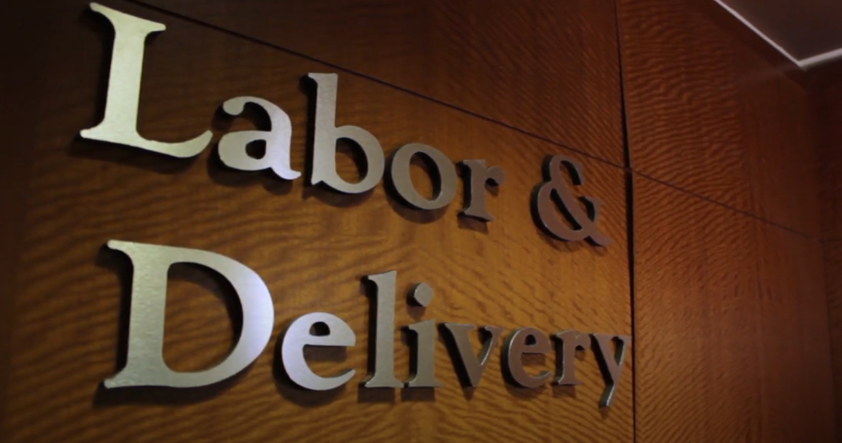 Sign for Labor & Delivery room