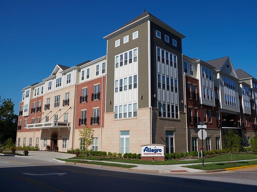 Exterior view of a senior living facility