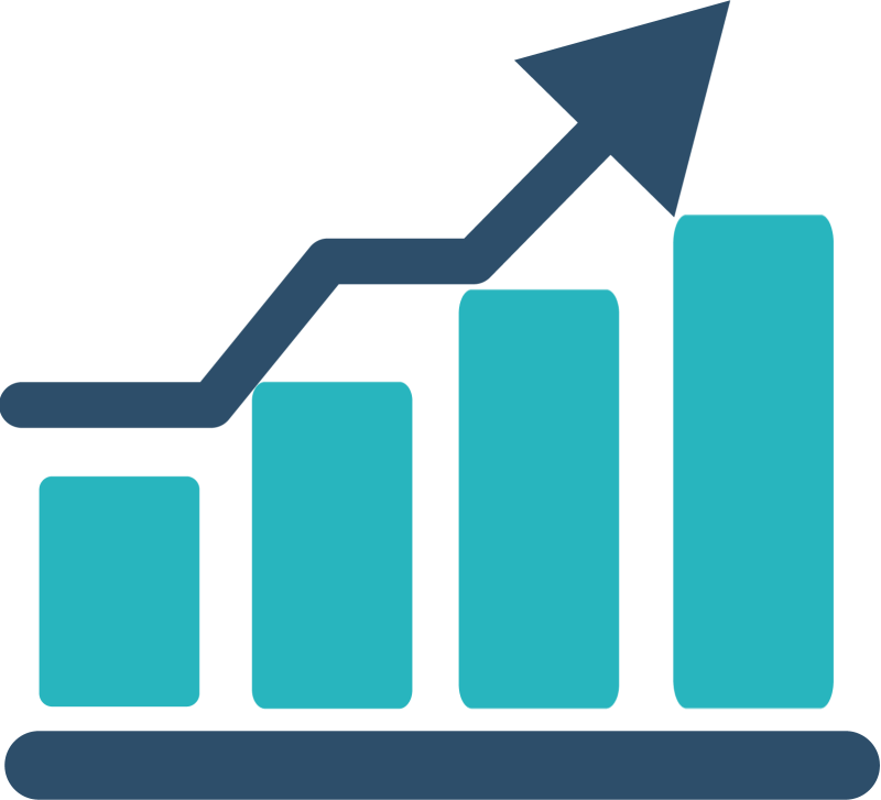 Graphic representation of a growth chart