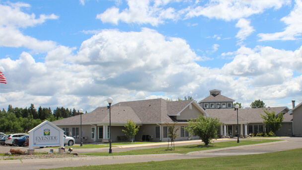 Exterior view of Eventide Catered Living facility