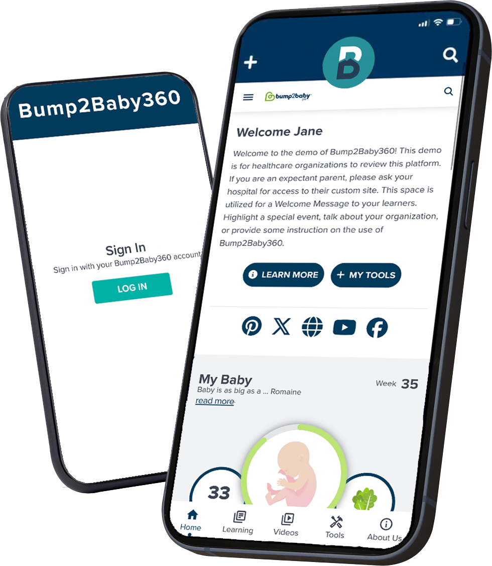 Mobile application interface demo for healthcare