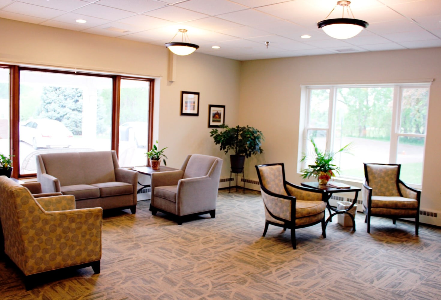 Interior common area with comfortable seating