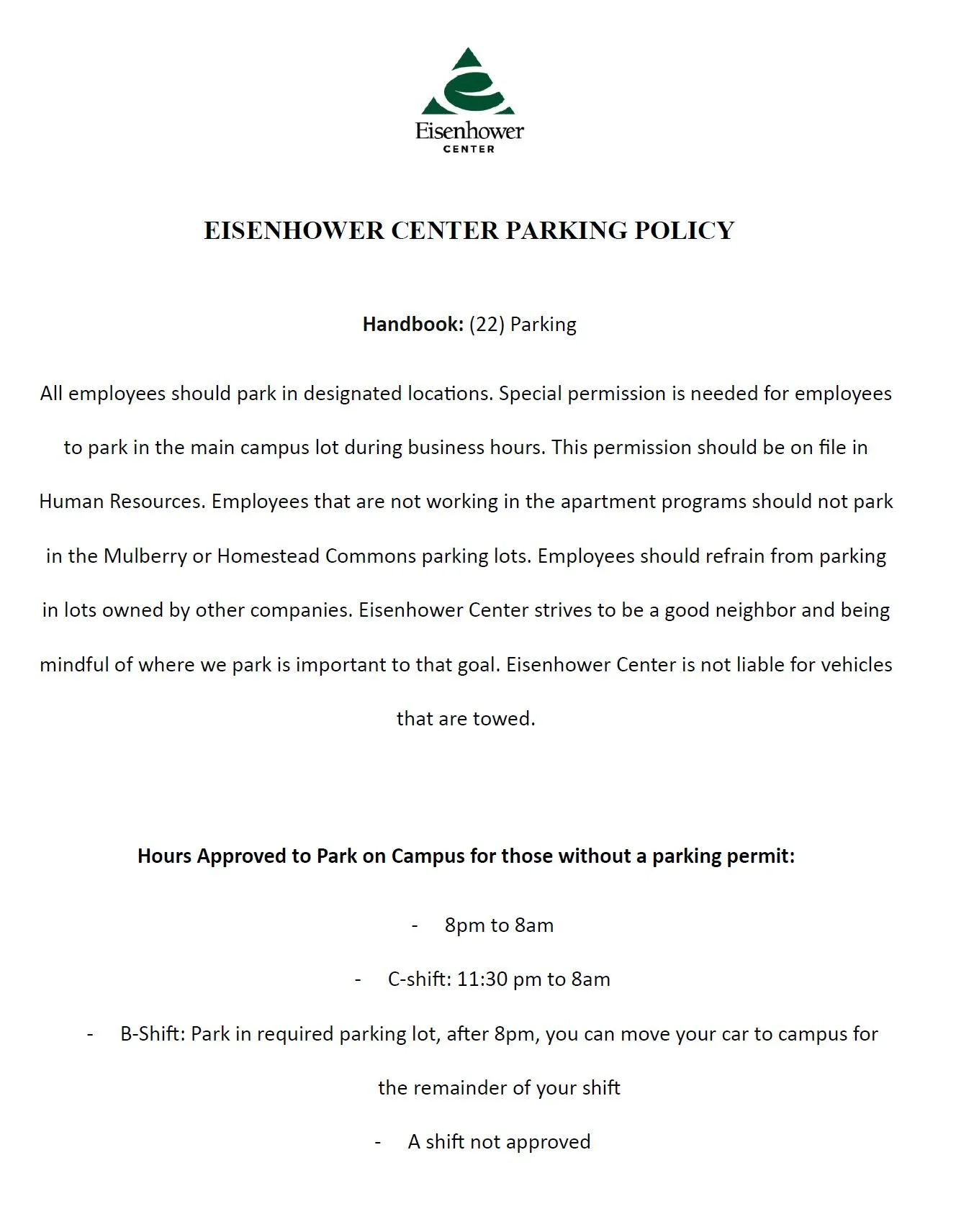 Eisenhower Center