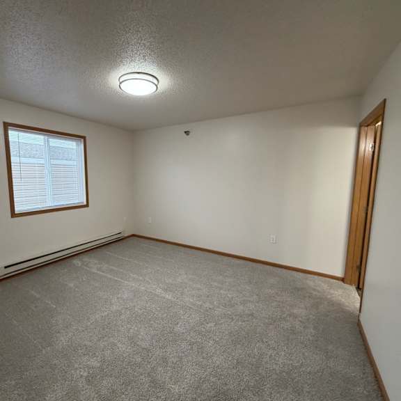 Empty room with carpet and window