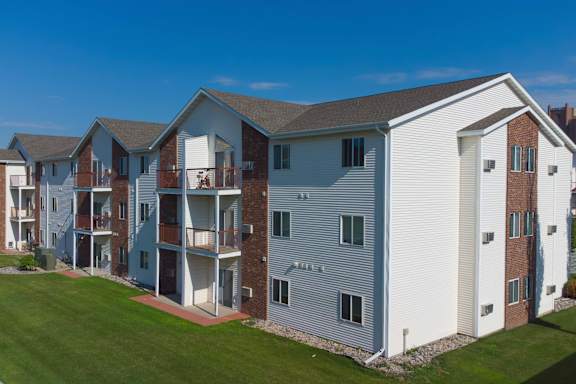 Exterior view of the residential building